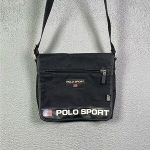 Vintage 90s Polo Ralph Lauren polo sport messenger bag